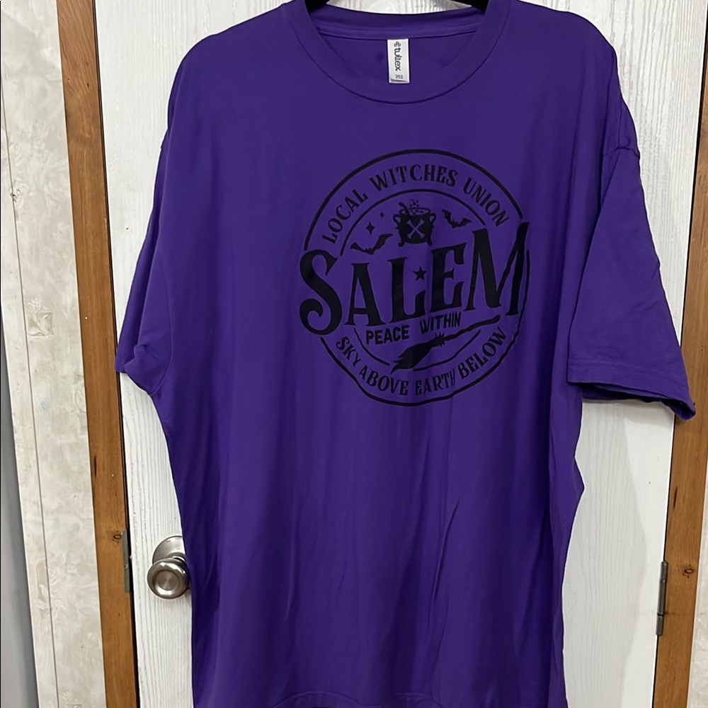 Tultex Purple Short Sleeve Tee with Graphic